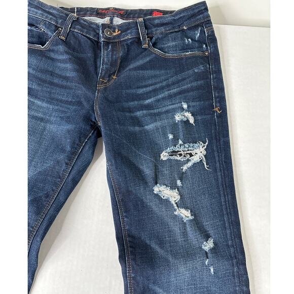 Cult of Individuality Boot Cut Jeans Womens Size 30 Dark Wash - Picture 2 of 10